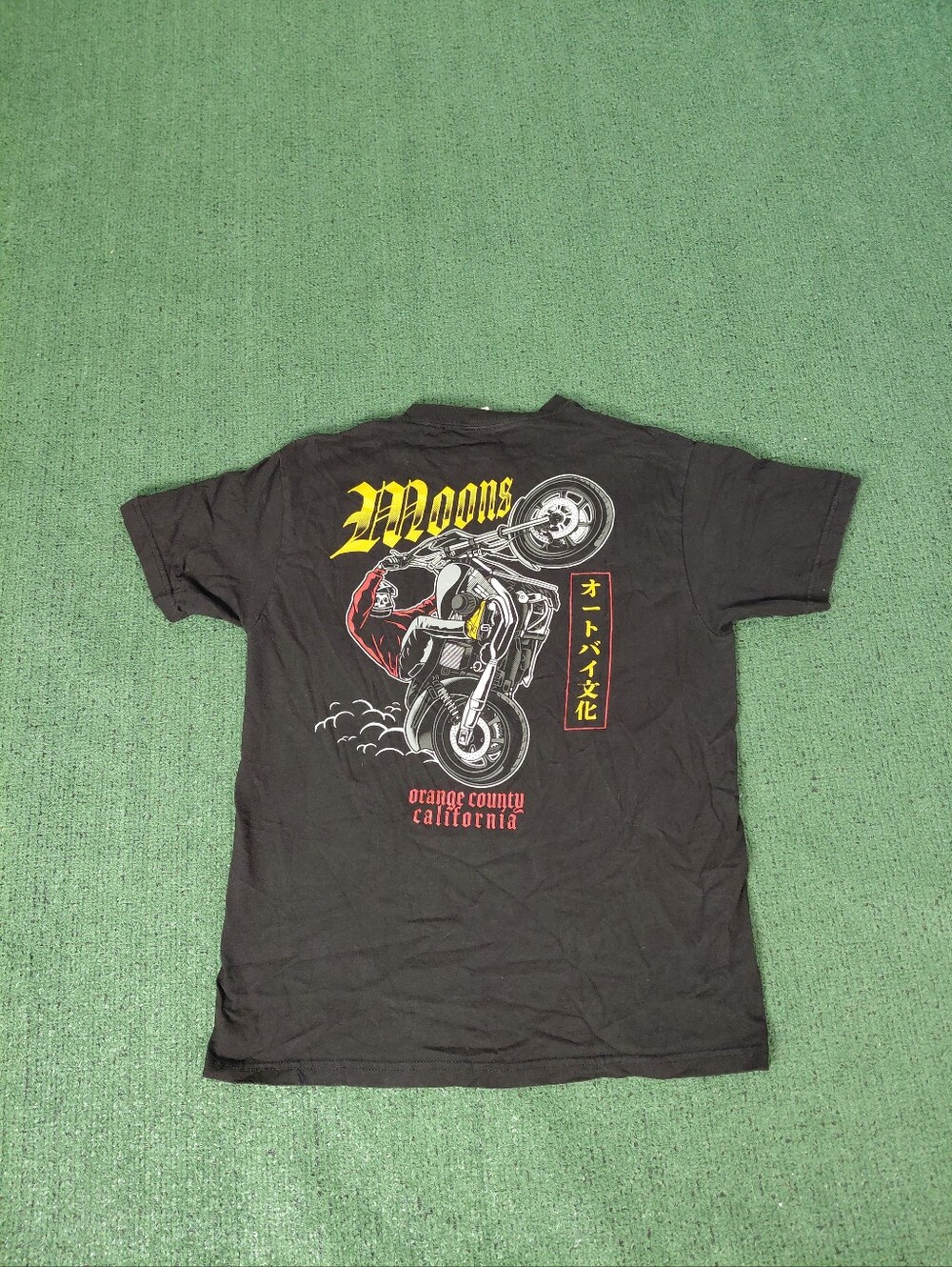 Moon's Motorcycle Culture Orange County California Biker Streetwear Undead Black